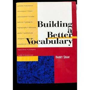 Building a Better Vocabulary Book by Harry Shaw5t